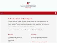 Tablet Screenshot of niederberger-treuhand.ch